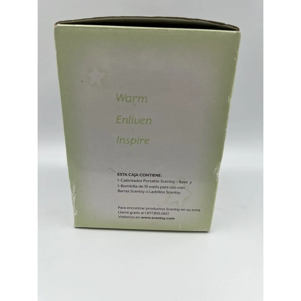 Scentsy Roma Red Ceramic Plug-In Wax Warmer Nightlight Round w/ Box Retired